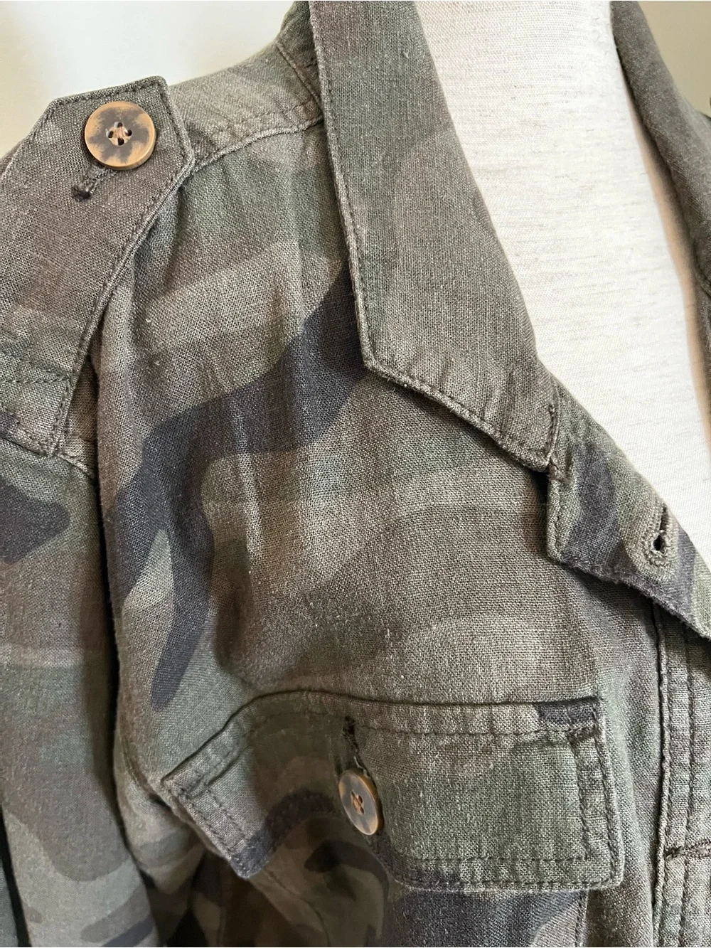 NWOT Time and Tru Olive Green Camo Utility Jacket - Picture 5 of 10